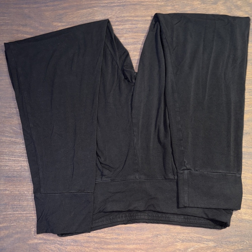 Boody Downtime Lounge Jogger Pants Women's Size Large Black Bamboo Pockets - Picture 5 of 7
